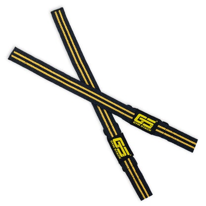 Chingi, Gym Stack, Lifting Straps, Black / Yellow