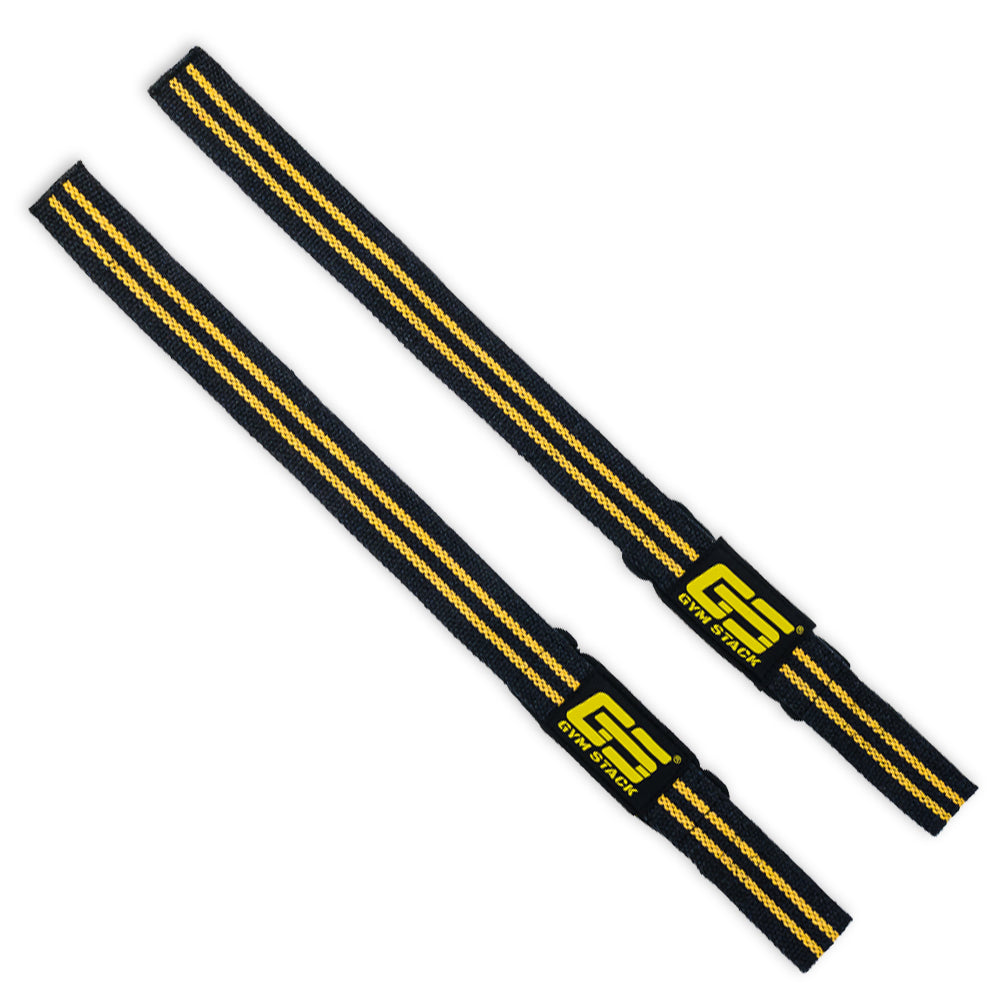 Chingi, Gym Stack, Lifting Straps, Black / Yellow