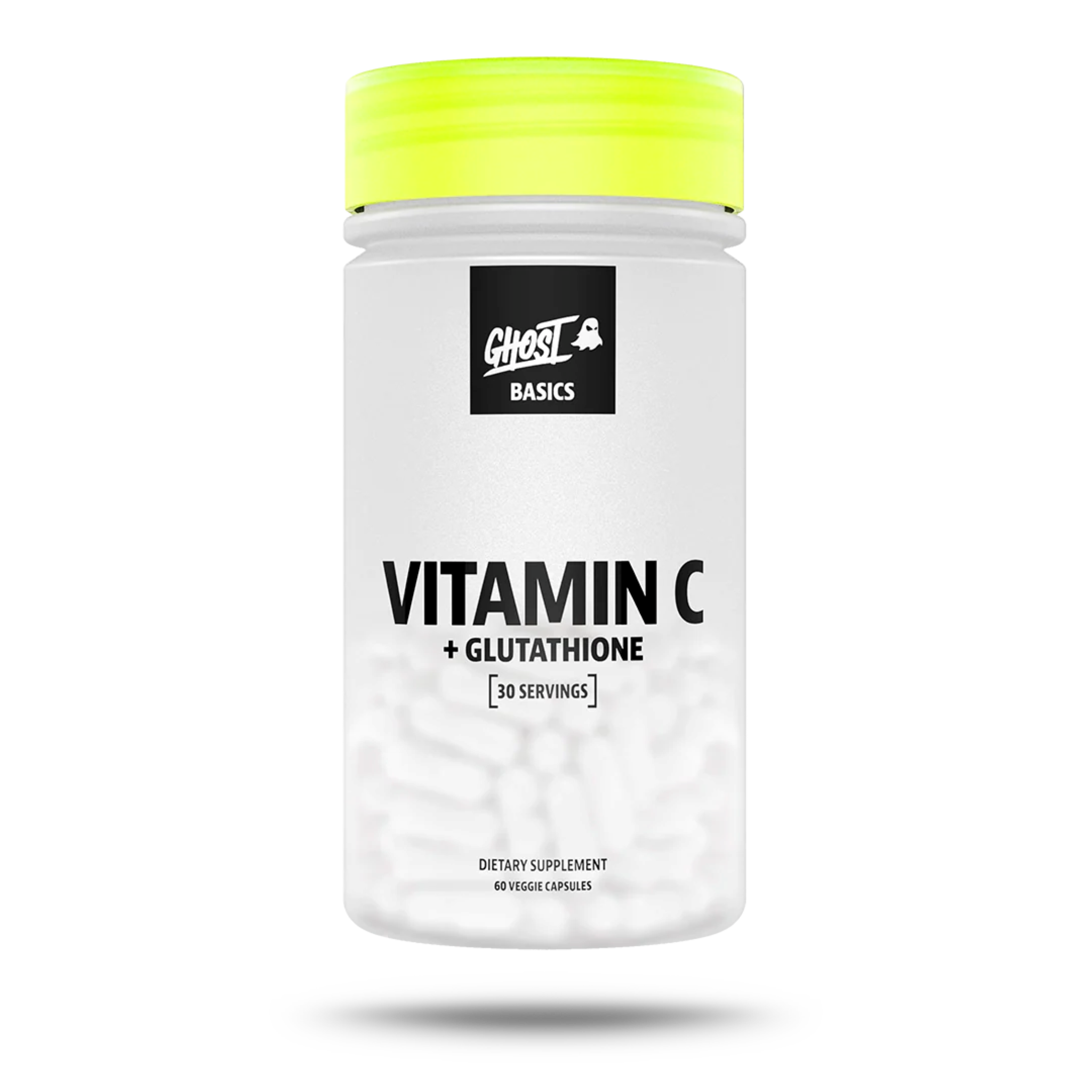 Vitamina C + Glutation, Ghost Basics, Vitamin C + Glutathione, 60 Capsule