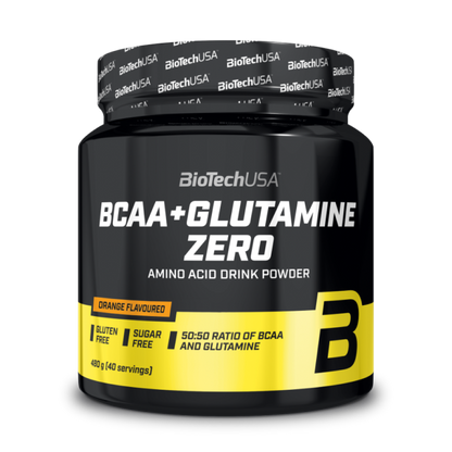 Aminoacizi BCAA+Glutamina, BioTechUSA, BCAA+Glutamine Zero, 480g