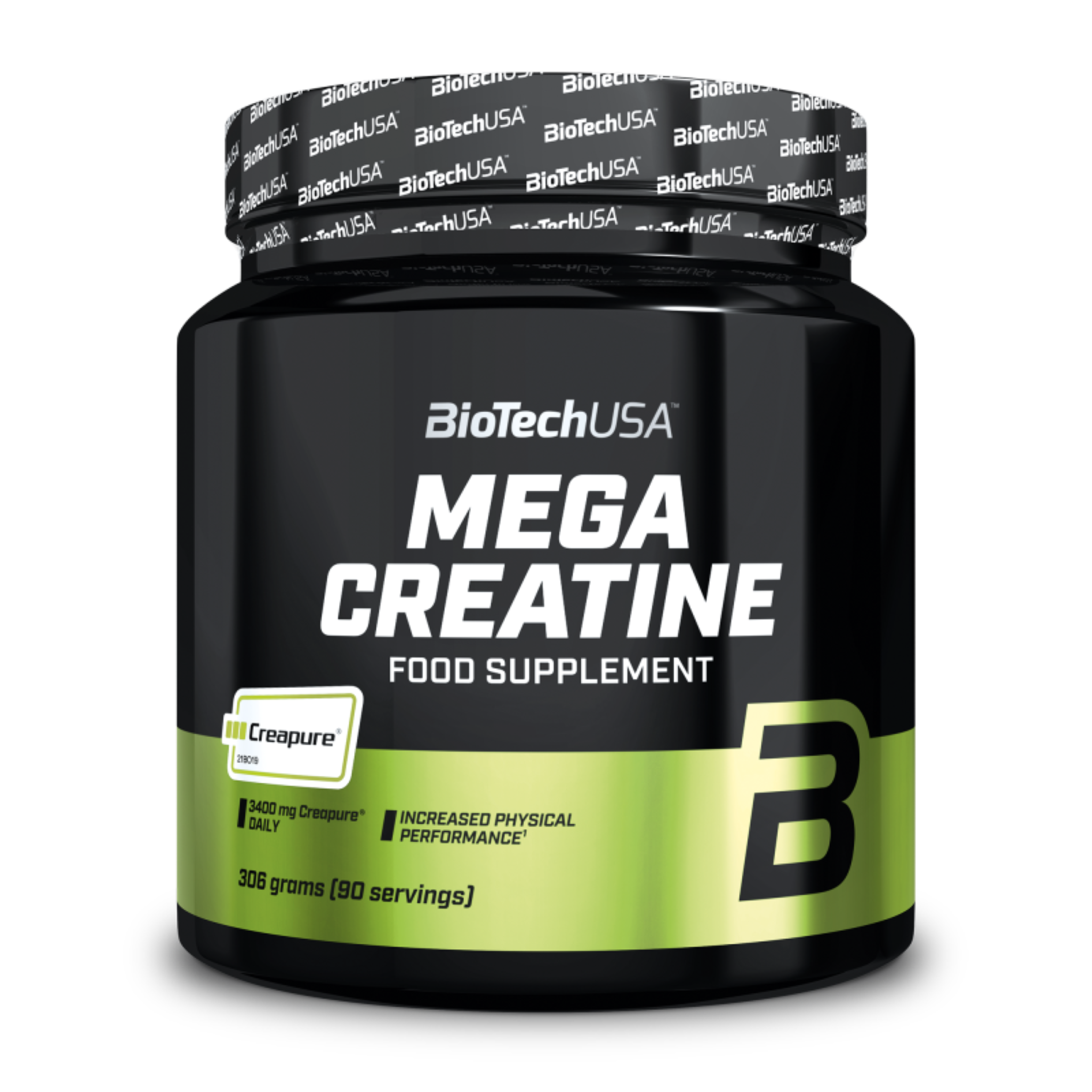 Creatina Monohidrata, BioTechUSA, Mega Creatine Creapure, 306g
