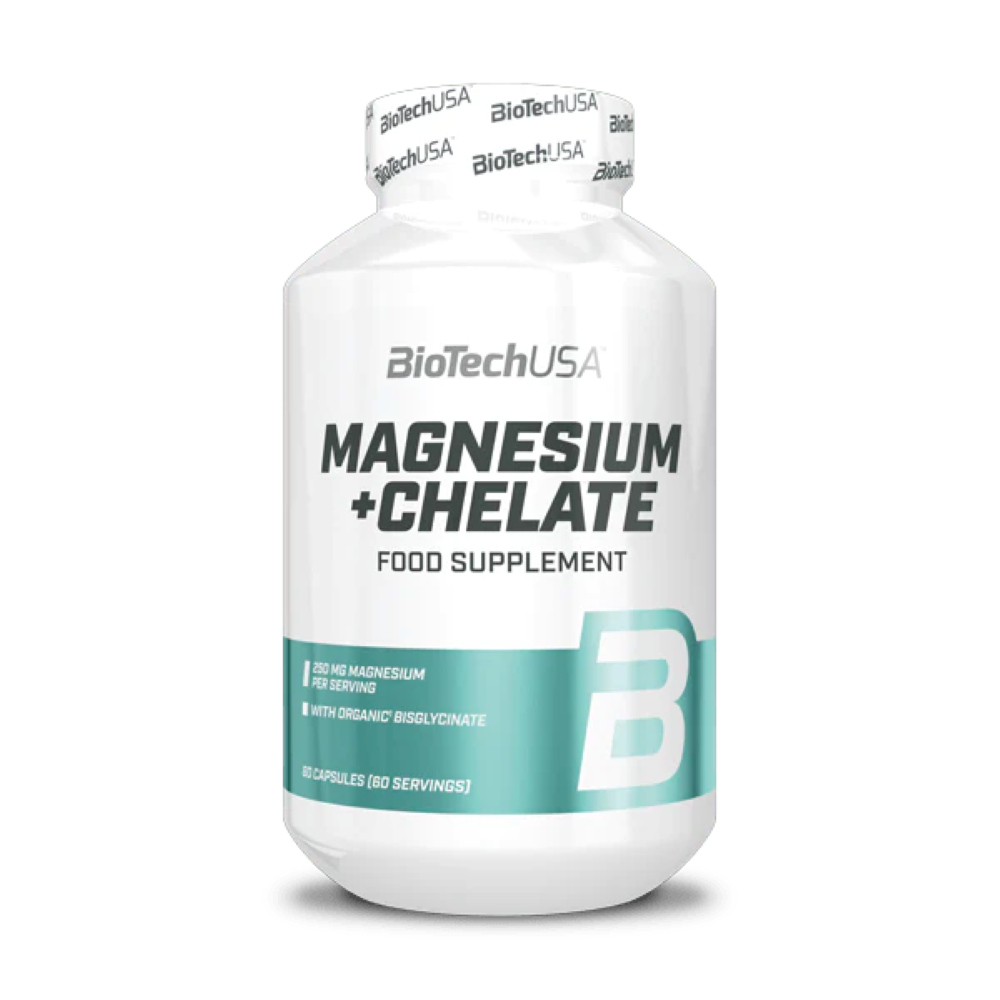 Magneziu Chelat, BioTechUSA, Magnesium + Chelate, 60 Capsule