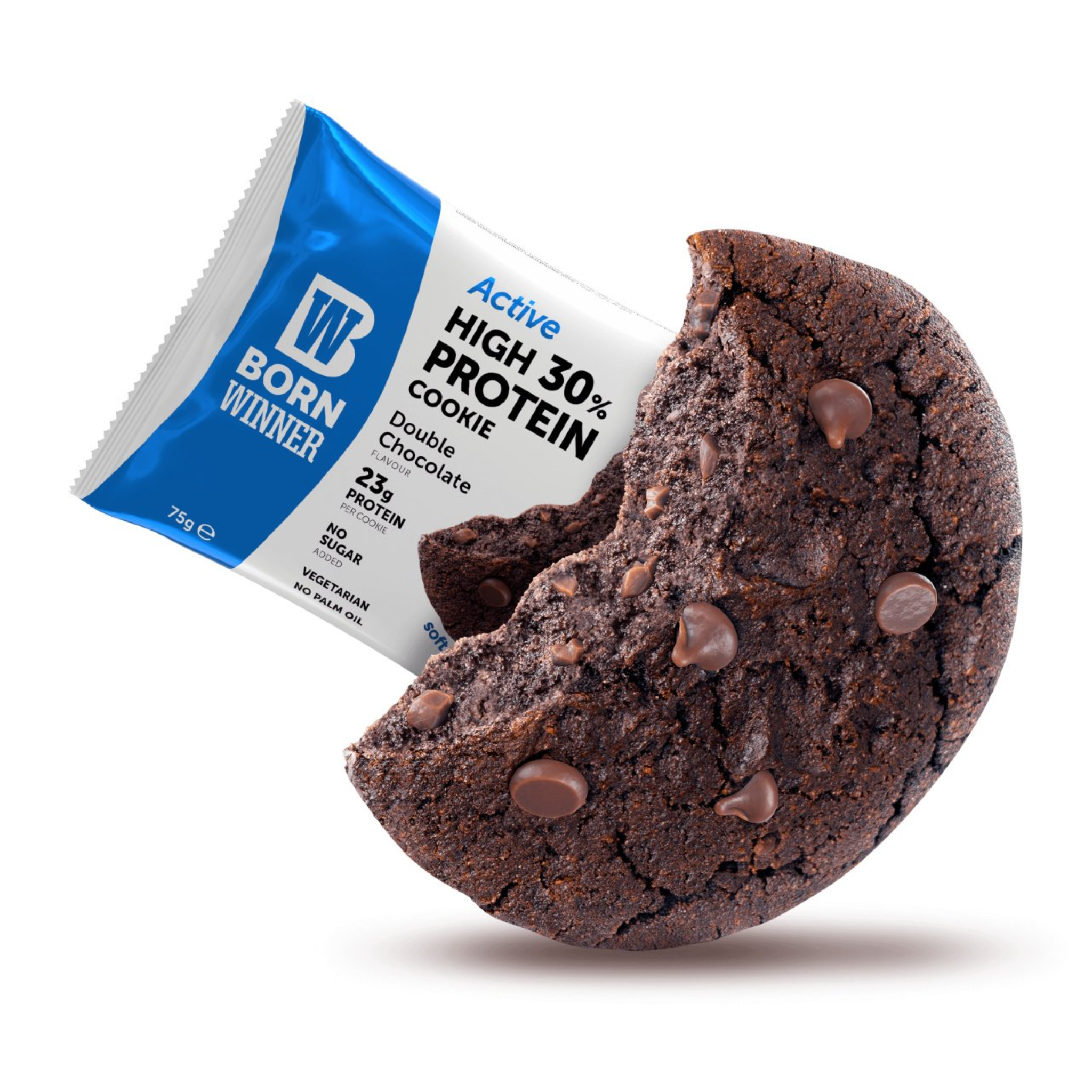 Prajitura Proteica, Born Winner, Active High 30% Protein Cookie, 75g