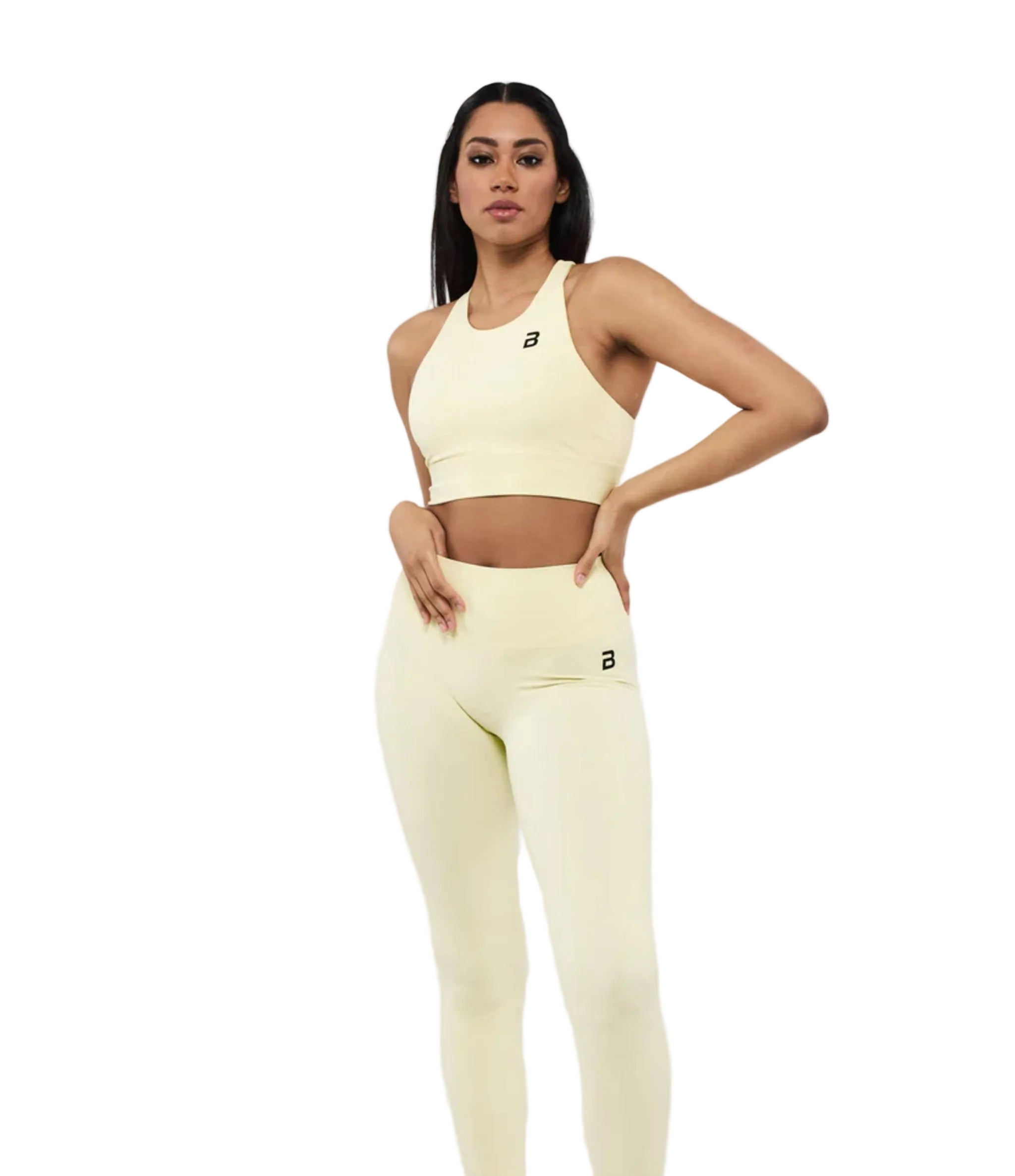 Bustiera Sport, BiotechUSA, Women Sport Bra Yellow