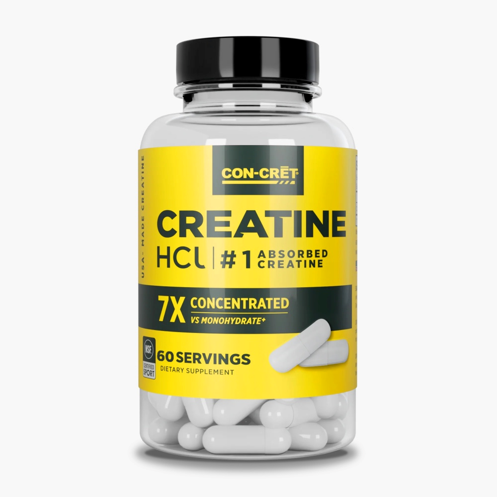 Creatina Hidroclorida, CON-CRĒT® Creatine HCL, 60 Capsule