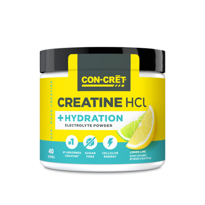 Creatina Hidroclorida + Electroliti, CON-CRĒT® + Hydration, 40 Servings