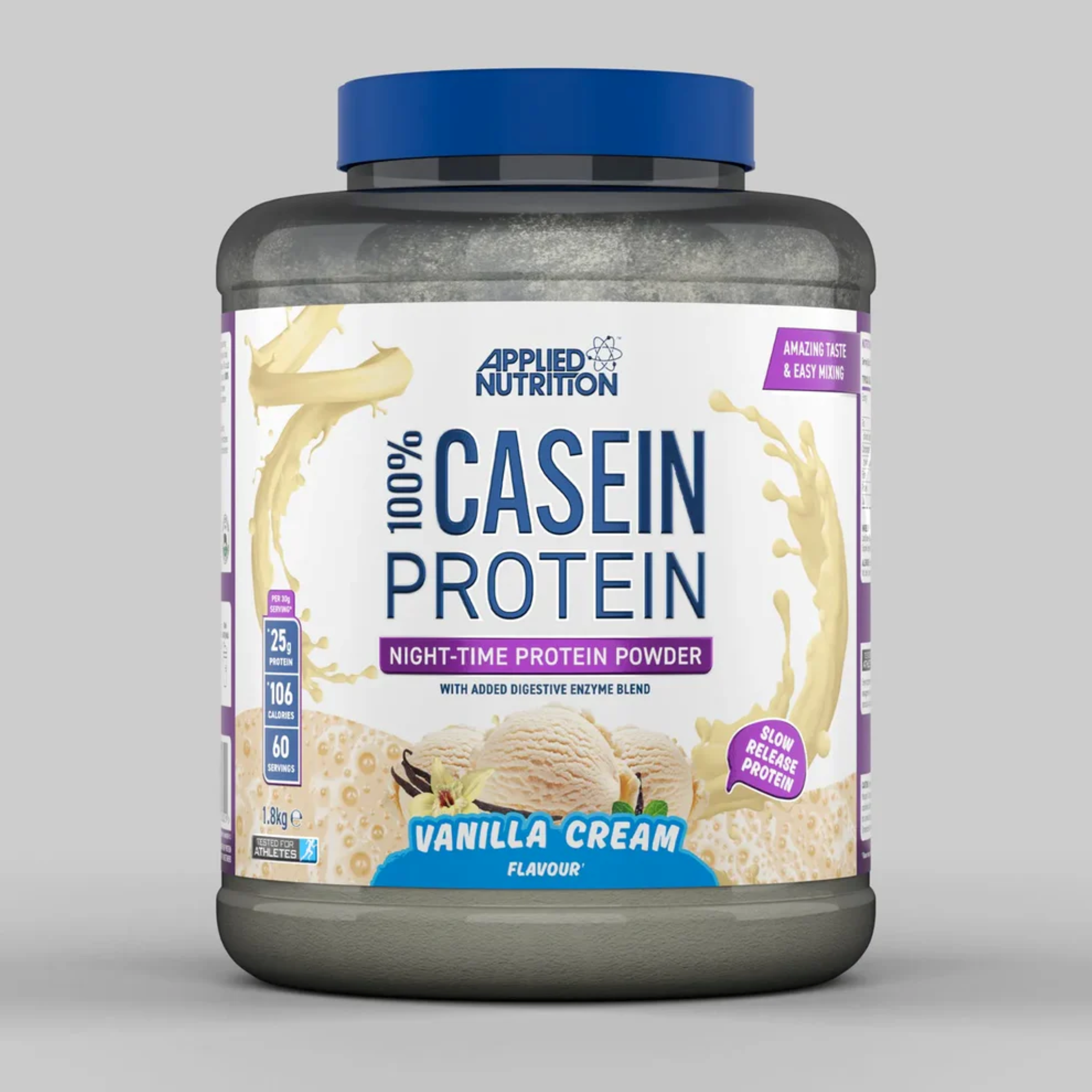 Cazeina, Applied Nutrition, 100% Casein Protein, 1800g