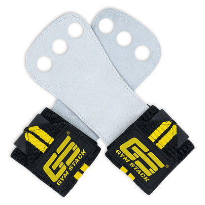 Palmare cu Protecție, Gym Stack, Grip Pad, Elastic Leather