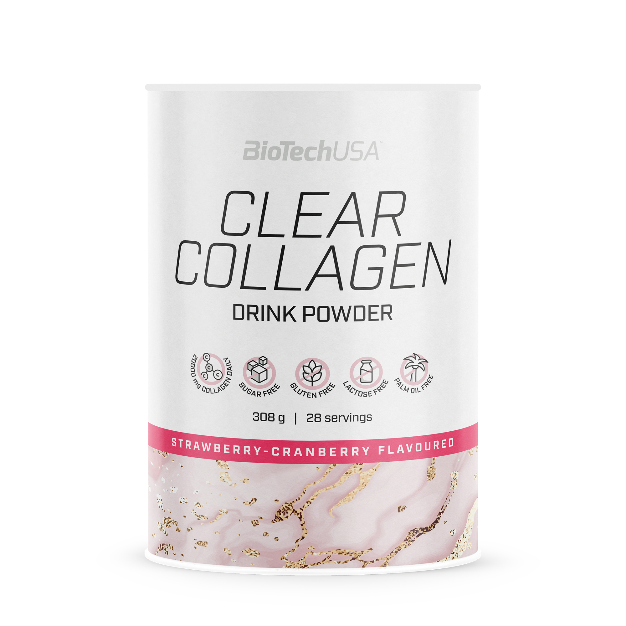 Colagen Pudra, BioTechUSA, Clear Collagen, 308g