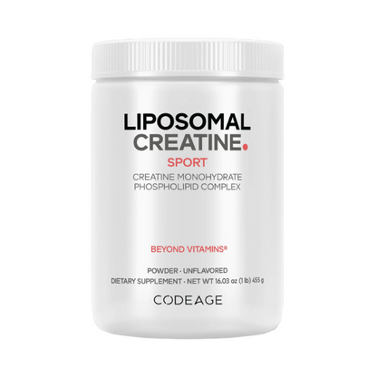 Creatină Monohidrată Lipozomală, CodeAge, Liposomal Creatine Sport, 455g