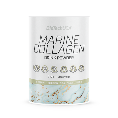Colagen Marin Pudra, BioTechUSA, Marine Collagen, 240g, Lemon Green Tea