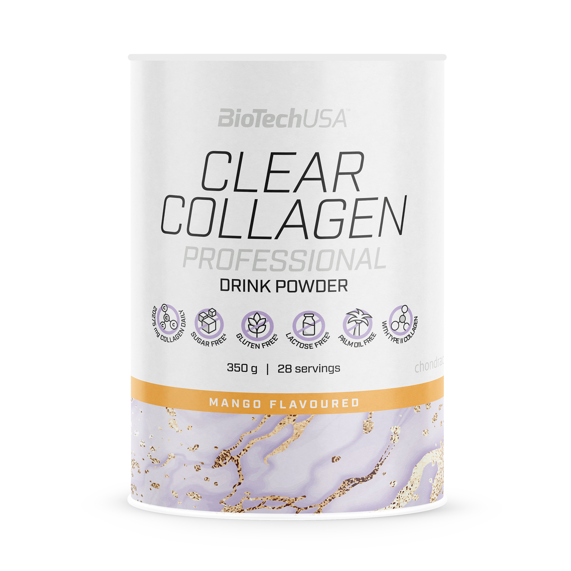 Colagen Pudra, BioTechUSA, Clear Collagen Professional, 350g, Mango