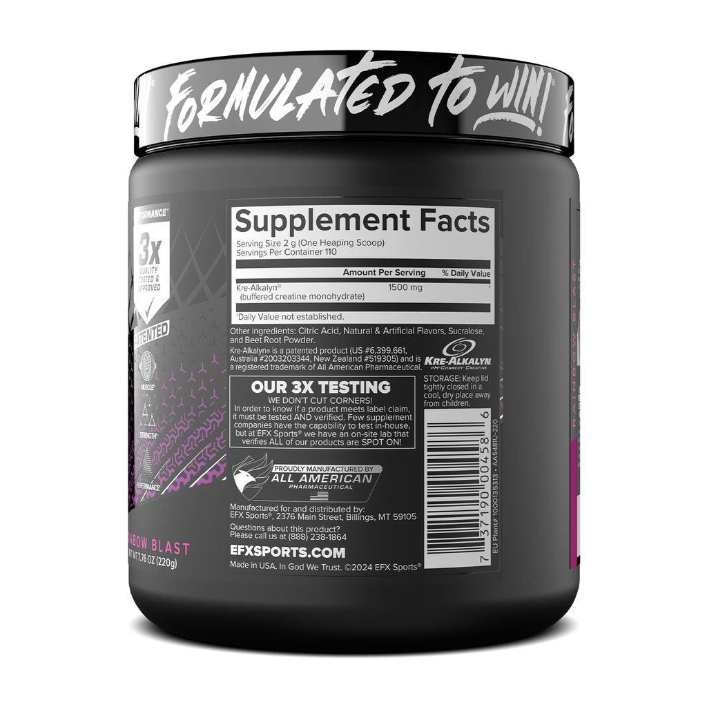 Creatina Kre-Alkalina Pudra, EFX Sports, Kre-Alkalyn Powder