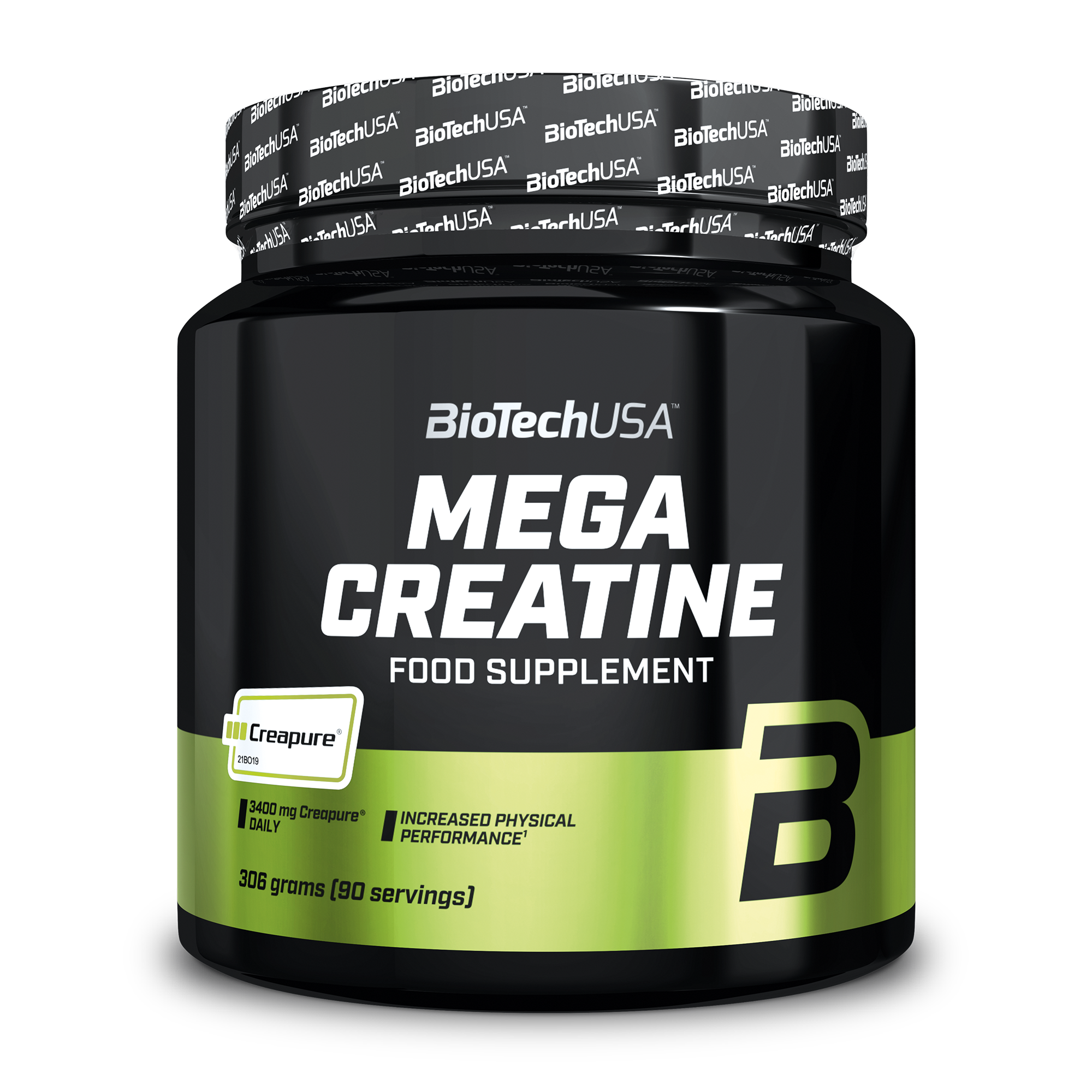 Creatina Monohidrata Fara Aroma, BioTechUSA, Mega Creatine Creapure, 306g