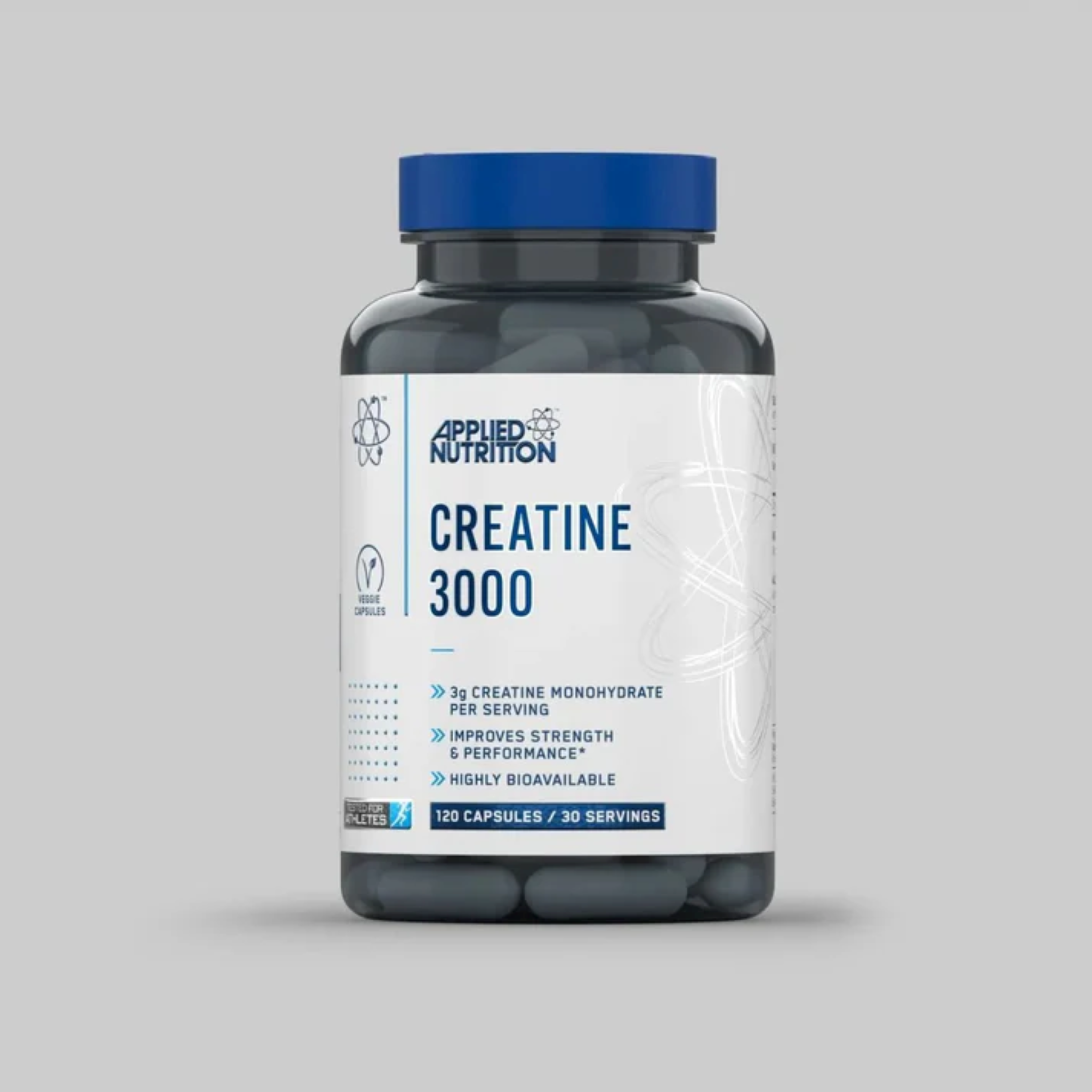 Creatina Monohidrata, Applied Nutrition, Creatine 3000, 120 Capsule