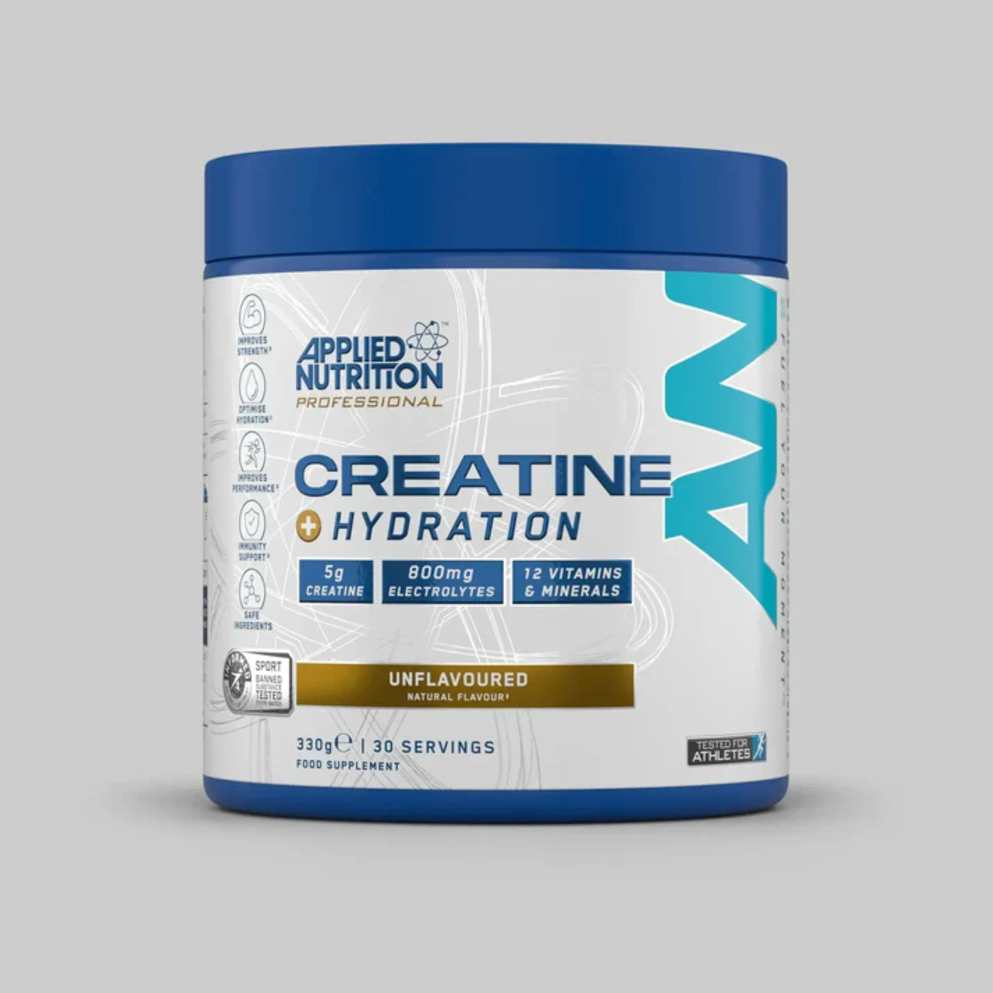 Creatina + Electroliti, Applied Nutrition, Creatine + Hydration Unflavoured, 330g