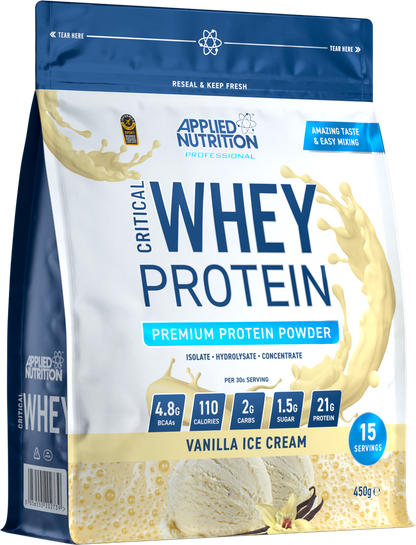 Proteina din Zer, Applied Nutrition, Critical Whey Protein, 450g