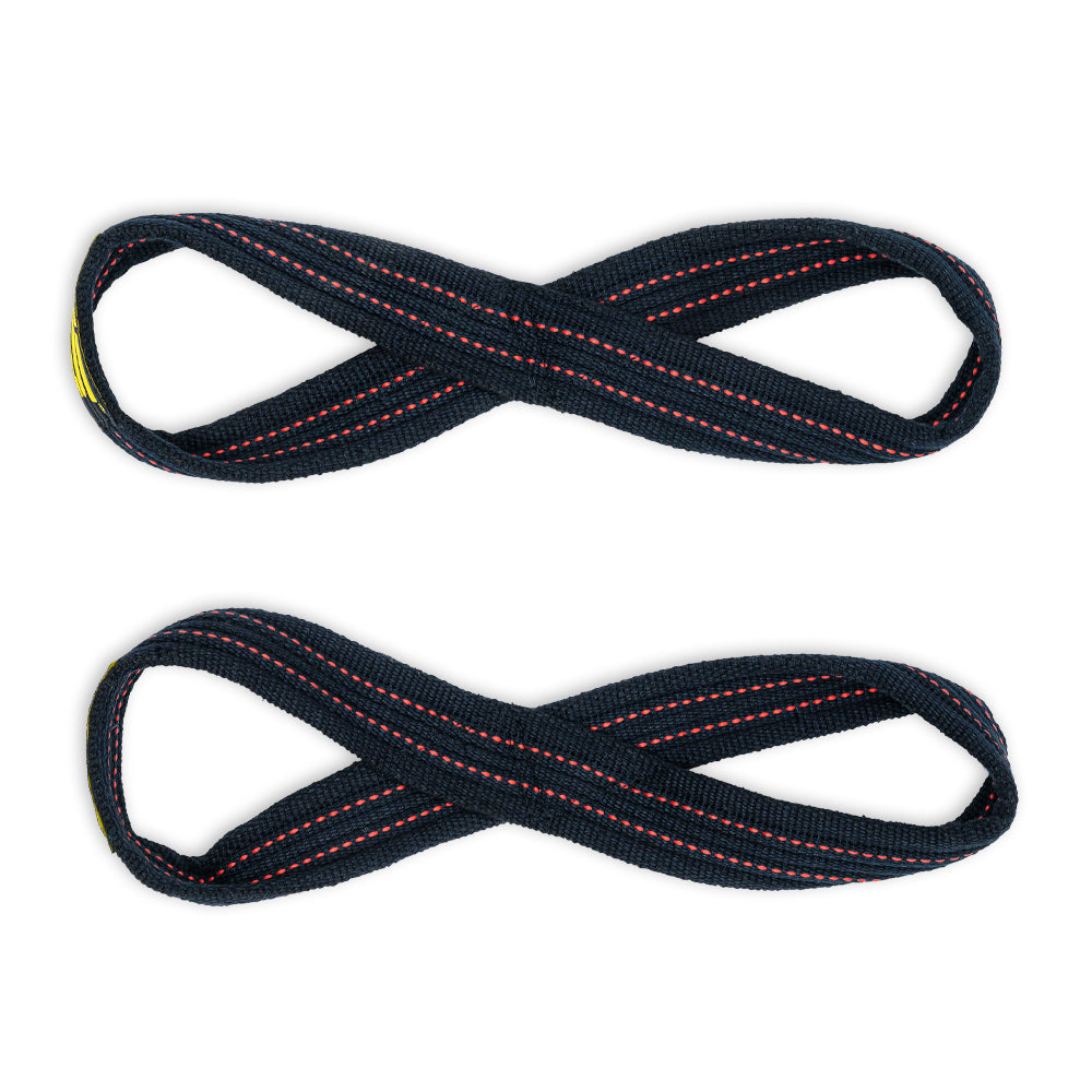 Chingi, Gym Stack, Figure 8 Lifting Straps, Black / Yellow