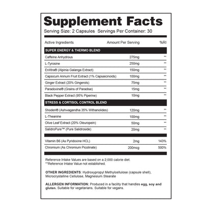 Suport Metabolic, Gaspari Nutrition, DTN8, Metabolism Support, 60 Capsule