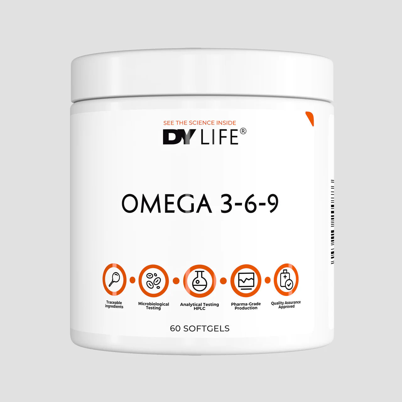 Omega 3-6-9, DY Nutrition, Omega 3-6-9 DY Life, 60 Softgels