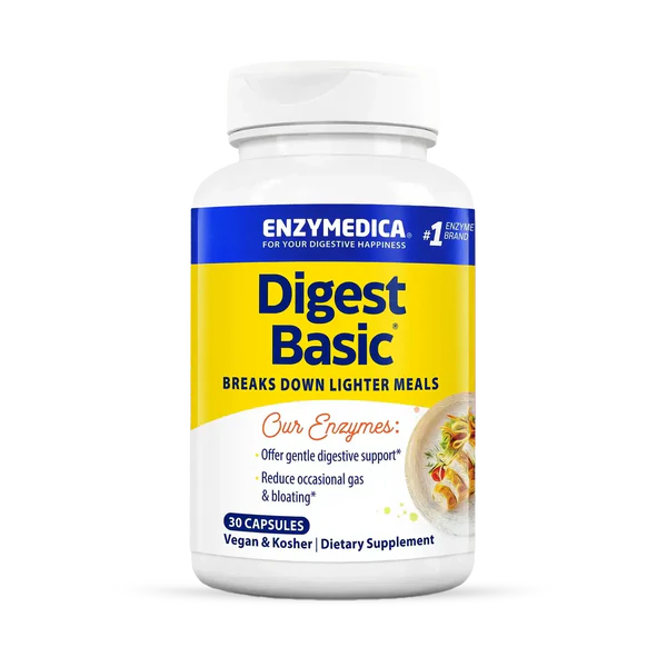 Enzime Digestive, Enzymedica, Digest Basic, 30 Capsule
