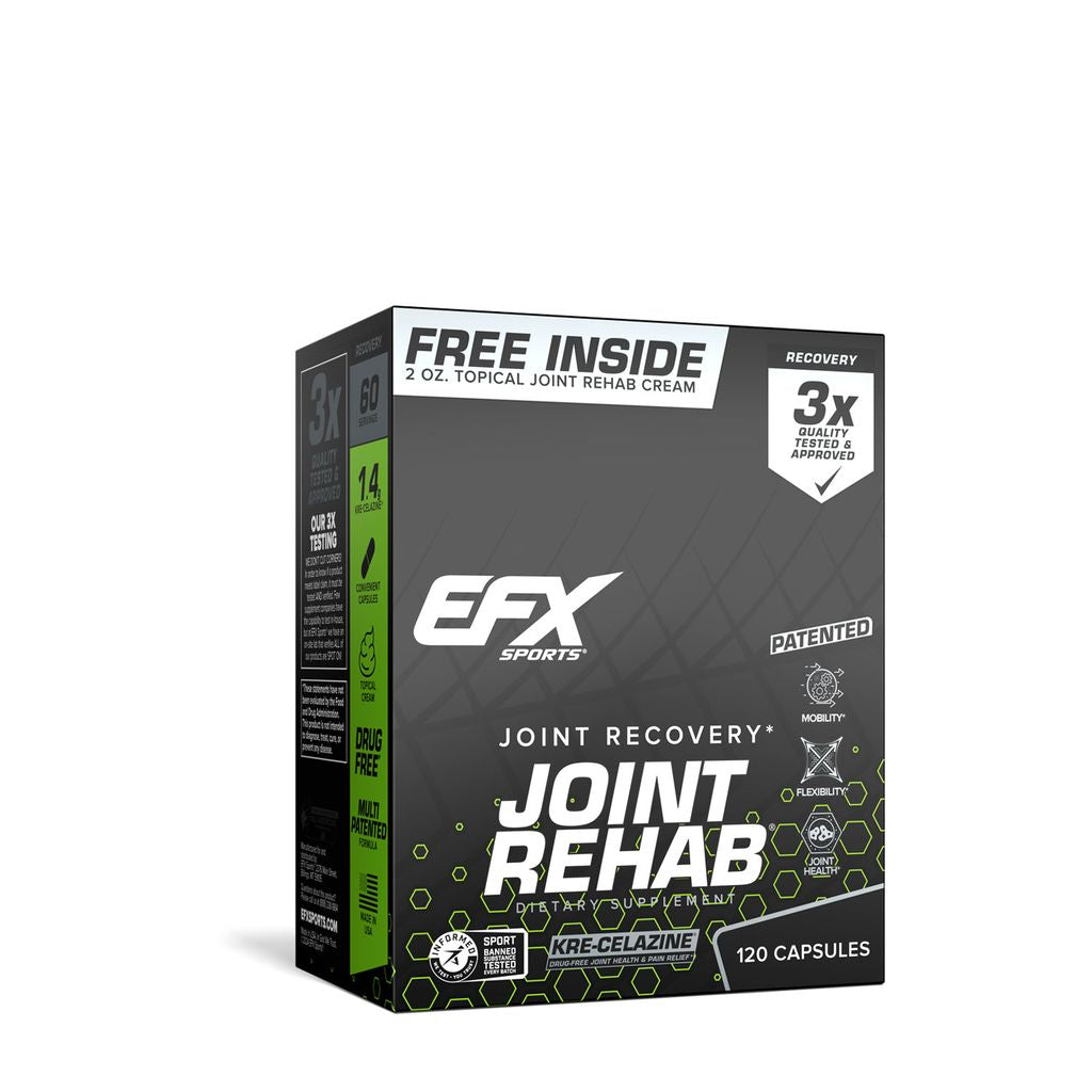 Supliment pentru Articulatii, EFX Sports, Joint Rehab, 120 Capsule + Crema