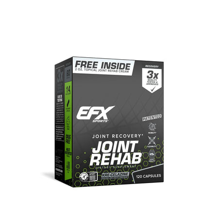 Supliment pentru Articulatii, EFX Sports, Joint Rehab, 120 Capsule + Crema