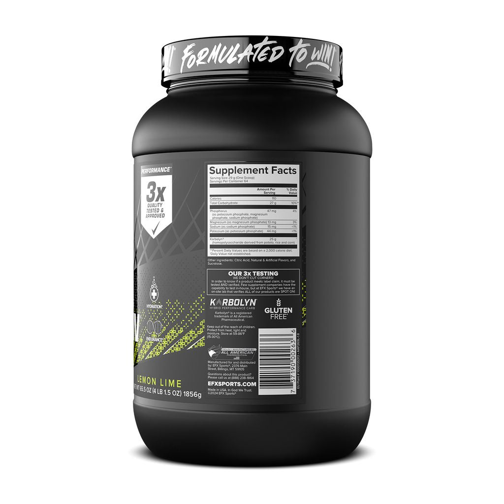Carbohidrati si Electroliti, EFX Sports, Karbolyn Hydrate, 1856g