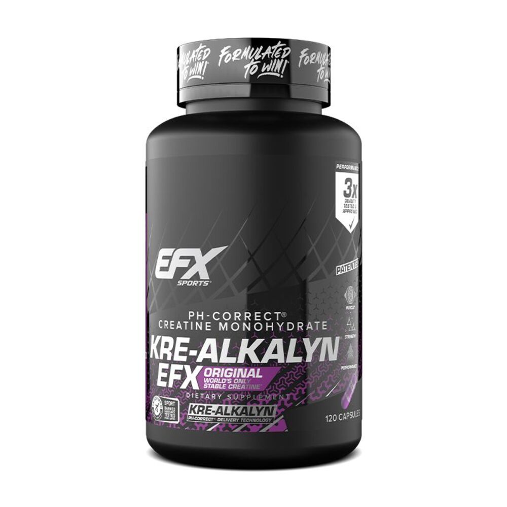 Creatina Kre-Alkalyn, EFX Sports, Kre-Alkalyn, 120 Capsule