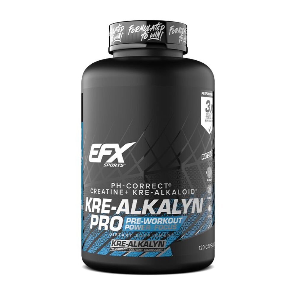 Creatina Kre-Alkalyn, EFX Sports, Kre-Alkalyn PRO, 120 Capsule