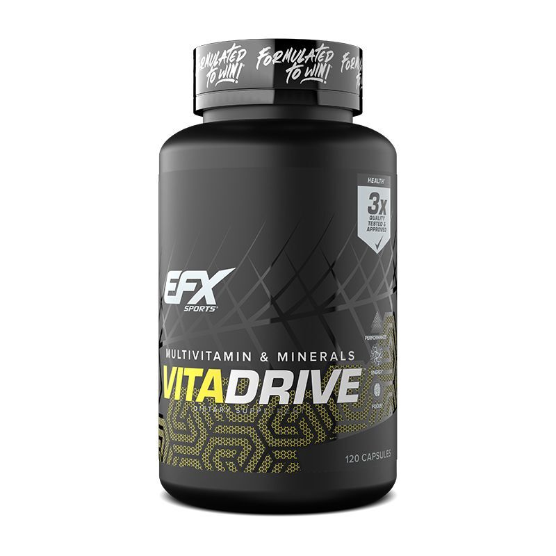 Complex Vitamine si Minerale, EFX Sports, VitaDrive, 120 Capsule