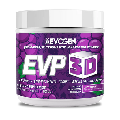 Pre-Workout fara Cafeina, Evogen, EVP 3D, 20/40 serviri