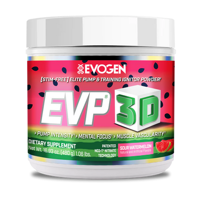 Pre-Workout fara Cafeina, Evogen, EVP 3D, 20/40 serviri