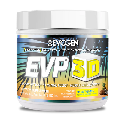 Pre-Workout fara Cafeina, Evogen, EVP 3D, 20/40 serviri