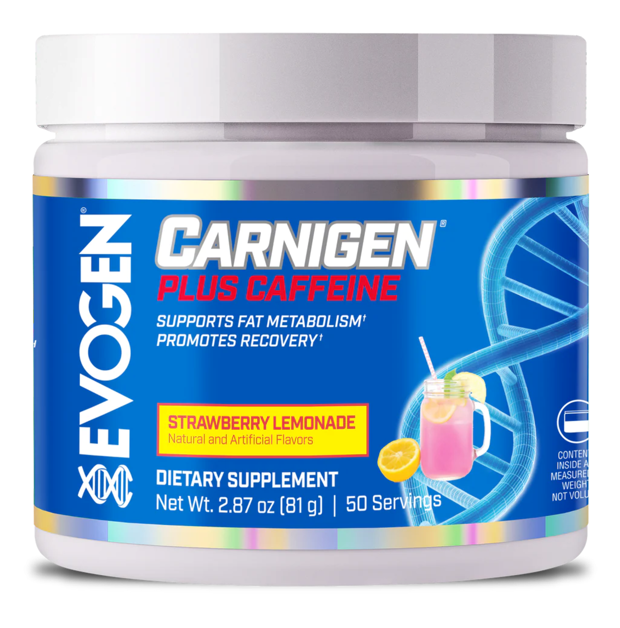 Carnitina plus Cafeina, Evogen, Carnigen Plus Caffeine, 50 Servings