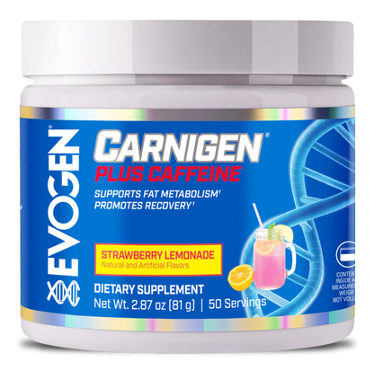 Carnitina plus Cafeina, Evogen, Carnigen Plus Caffeine, 50 Servings