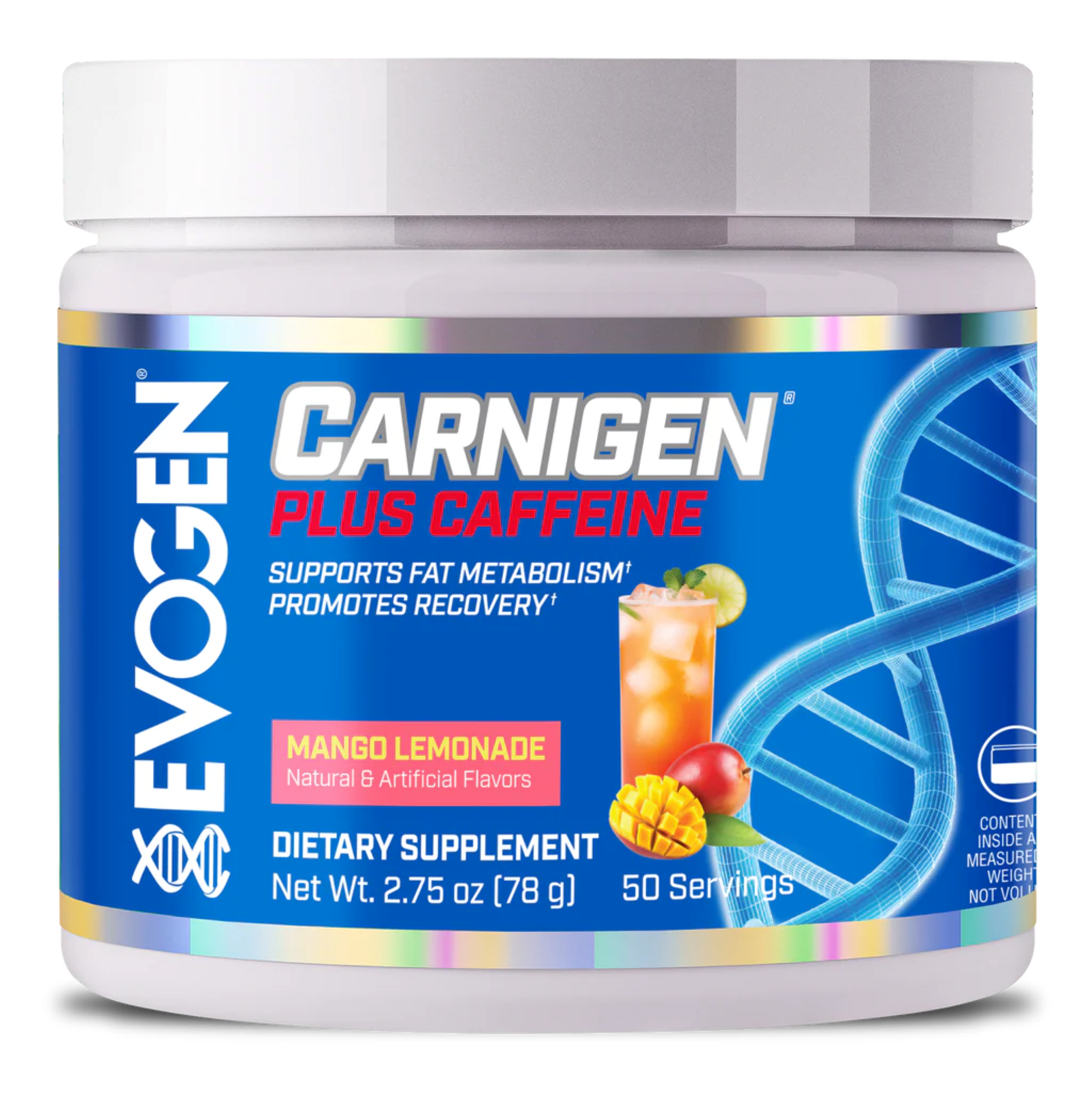 Carnitina plus Cafeina, Evogen, Carnigen Plus Caffeine, 50 Servings