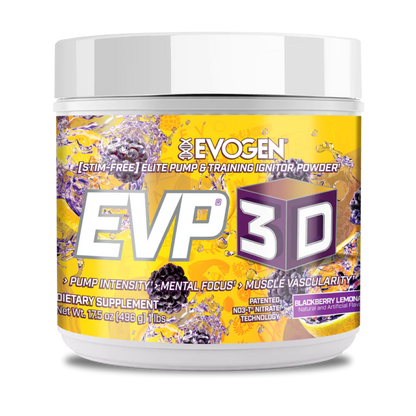 Pre-Workout fara Cafeina, Evogen, EVP 3D, 20/40 serviri