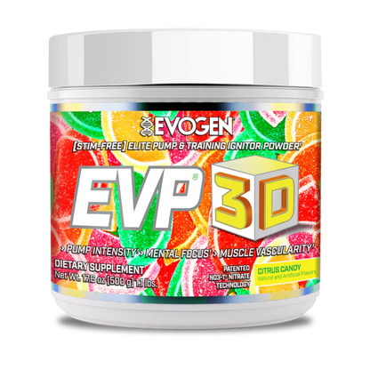 Pre-Workout fara Cafeina, Evogen, EVP 3D, 20/40 serviri