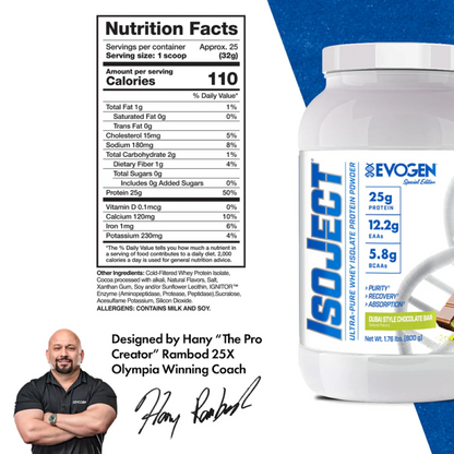 Proteina din Zer Izolata, Evogen, Whey Protein Isolate, IsoJect