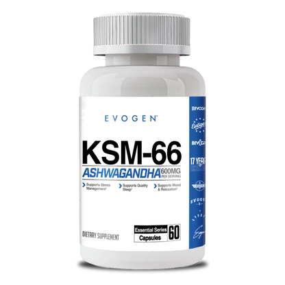 Extract de Ashwagandha, Evogen, KSM-66 Ashwagandha, 60 Capsule