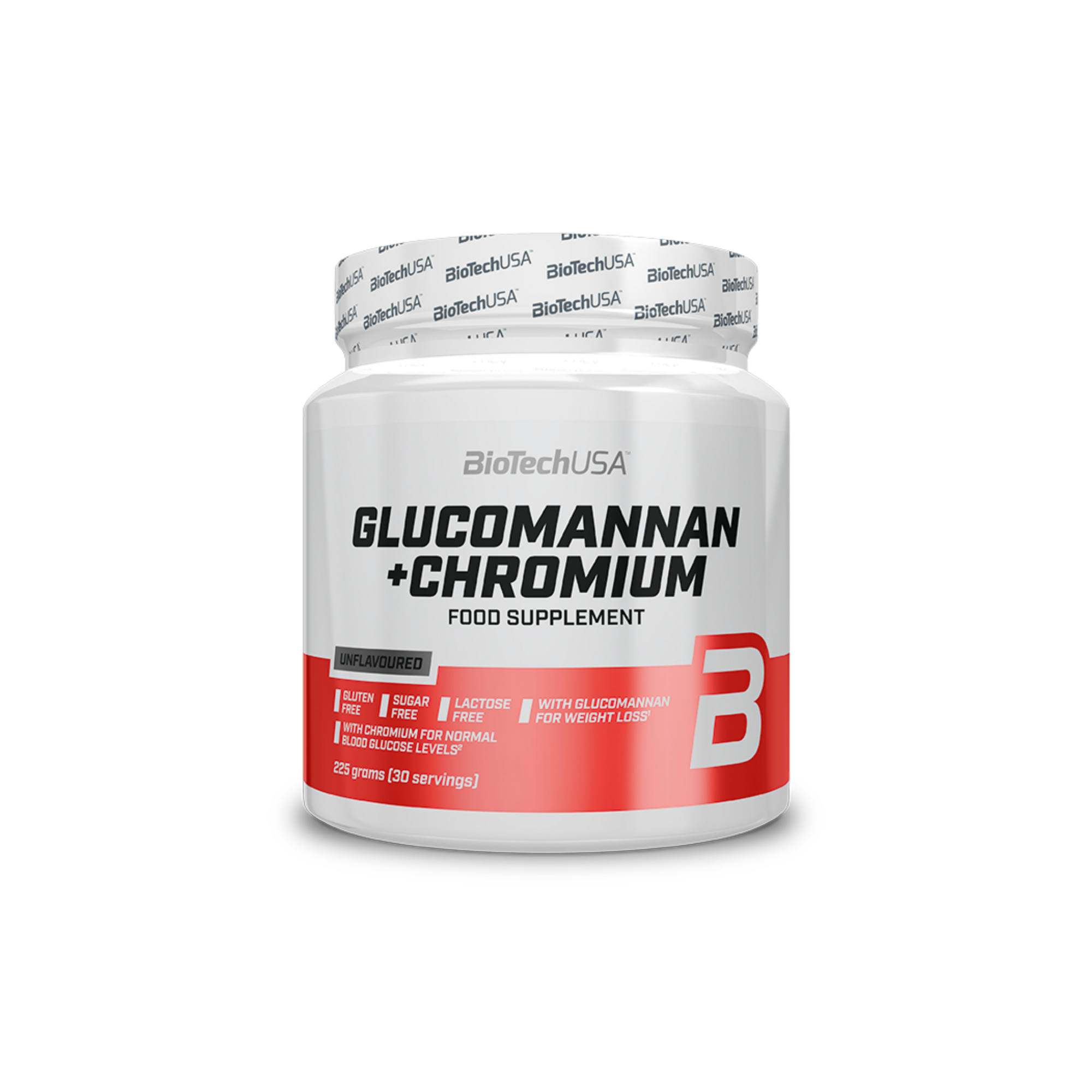 Extact de Konjac si Crom, Glucomannan + Chromium, BioTechUSA, 225g