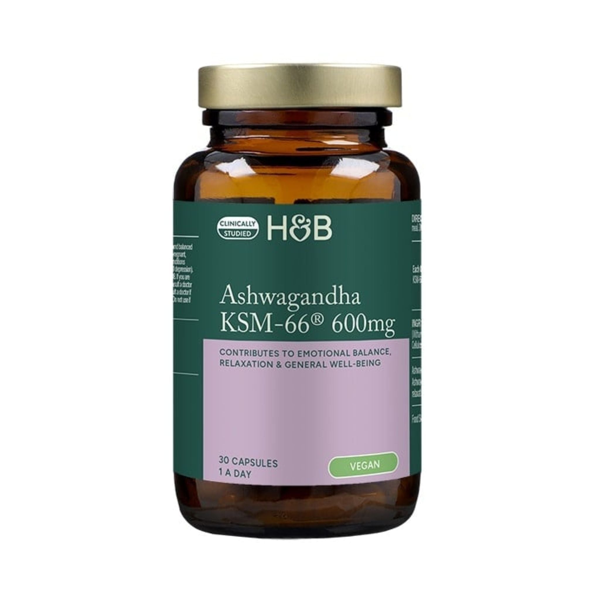Extract de Ashwagandha, Holland & Barrett, KSM-66, 30 capsule