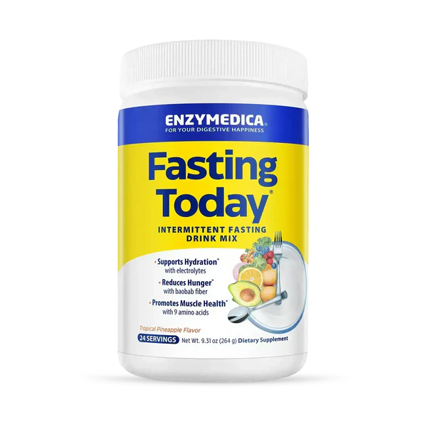 Supliment pentru Post Intermitent, Enzymedica, Fasting Today, Intermittent Fasting Drink Mix, 264g