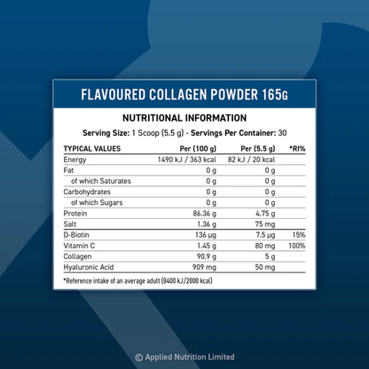 Colagen Pudra, Applied Nutrition, Collagen Powder, 165g