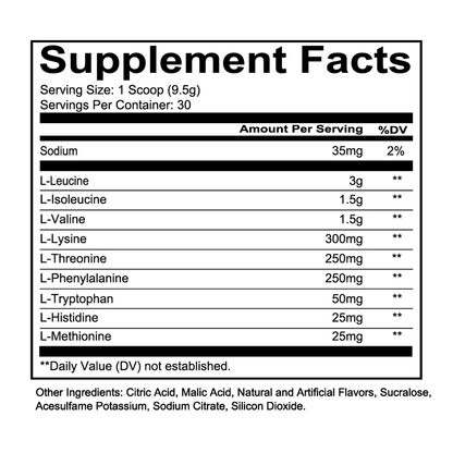 Aminoacizi Esentiali Pudra, Redcon1, Grunt EAA, 285g