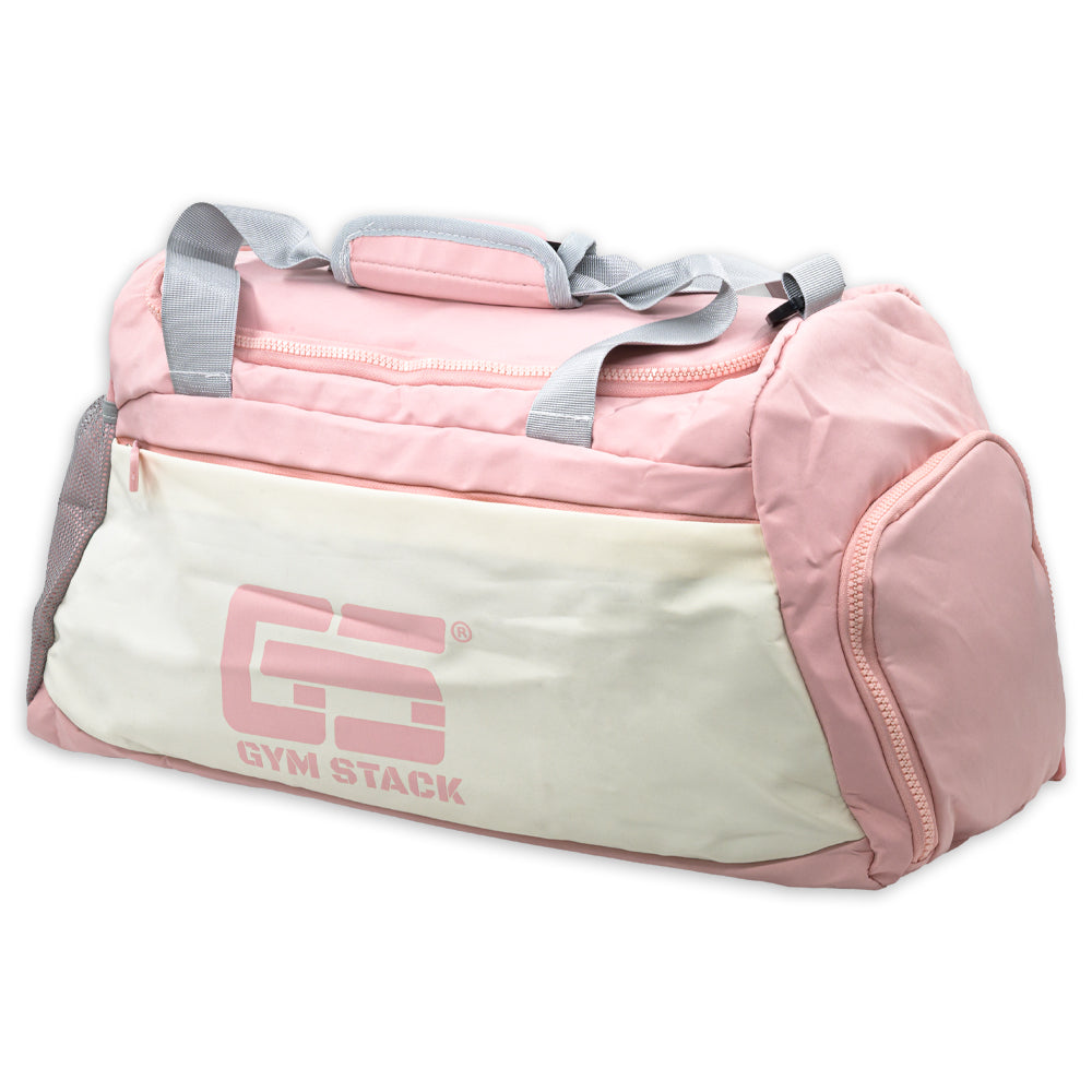 Geanta Fitness, Gym Stack, Sport Bag, Pink/White
