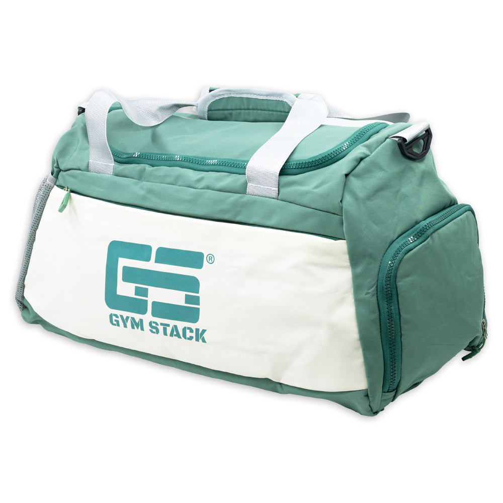 Geanta Fitness, Gym Stack, Sport Bag, Green/White