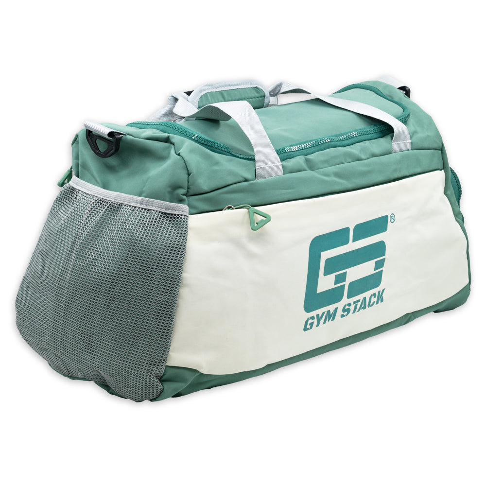 Geanta Fitness, Gym Stack, Sport Bag, Green/White