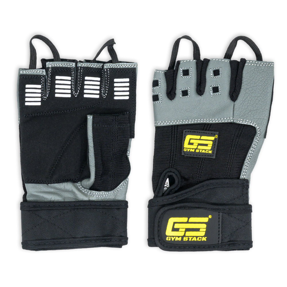 Manusi Fitness, Gym Stack, Fitness Gloves, Grey